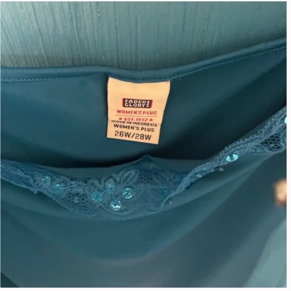 Faded Shimmer Hipster Button Down Flow Business Casual Sheer Hip Tank Blouse - Picture 10 of 12